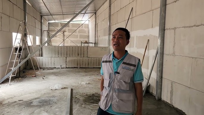 Lắp dựng panel bê tông nhẹ KCN Phương Nam Uông Bí – Giải pháp thi công nhanh cho nhà xưởng và kho bãi